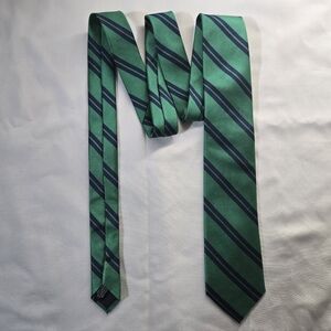 Green and Blue Striped Tie